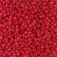 Miyuki seed beads 8/0 - Opaque matte red 8-408F